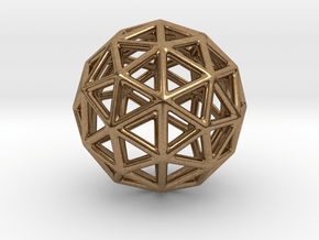 DRAW geo - sphere triangles A in Natural Brass