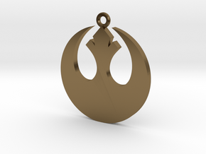 Star Wars Rebel Alliance Charm in Polished Bronze