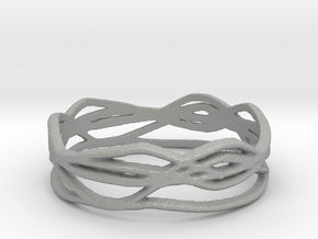 Ring Design 01 Ring Size 8 in Aluminum