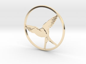 Artic Tern Circle in 14k Gold Plated Brass