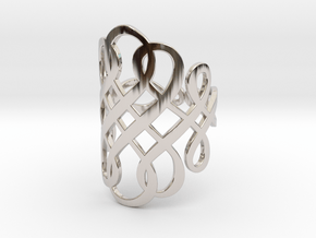 Celtic Knot Ring Size 10 in Rhodium Plated Brass