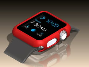 Apple Watch Bumper (38mm Original model) in Red Processed Versatile Plastic
