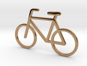 Pendant 'Little Bicycle' in Polished Brass