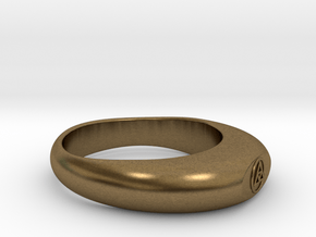  Streamlined Triangle Ring Ø0.757 inch/Ø19.22mm in Natural Bronze