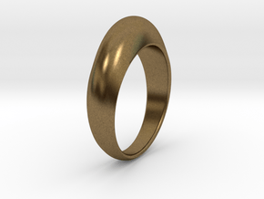 Ø0.674 inch Streamlined Ring Model B Ø17.13 mm in Natural Bronze