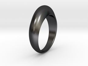 Ø0.674 inch Streamlined Ring Model B Ø17.13 mm in Polished and Bronzed Black Steel