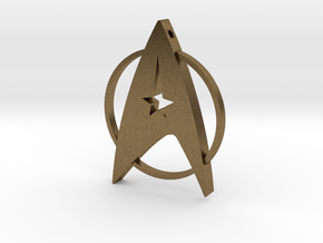 Star Trek Pendant in Natural Bronze