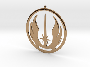 Symbol of the Jedi Order in Polished Brass