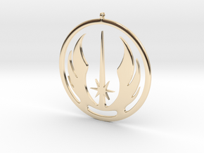 Symbol of the Jedi Order in 14k Gold Plated Brass
