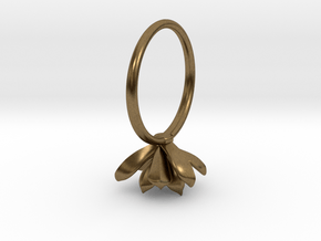 Succulent Stacking Ring No. 3 in Natural Bronze: 5 / 49