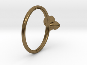 Succulent Stacking Ring No. 1 in Natural Bronze: 5 / 49