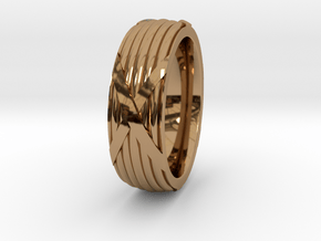 Fasces Ring - Size 12 in Polished Brass