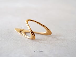 Loop Ring US size5 in Polished Bronze