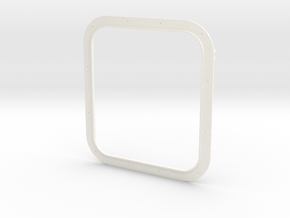 Frame Double 1 in White Processed Versatile Plastic