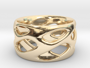 Ring Eye in 14k Gold Plated Brass