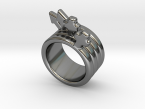Love Forever Ring 26 - Italian Size 26 in Fine Detail Polished Silver