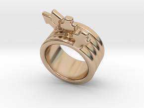 Love Forever Ring 27 - Italian Size 27 in 14k Rose Gold Plated Brass