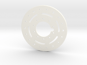 1.9 Military style Beadlock ring for Axial wheels in White Processed Versatile Plastic