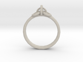 Ring for Joanne, Size H 1/2 in Natural Sandstone