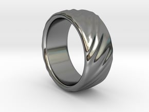 Canvas Ring - 20mm in Fine Detail Polished Silver