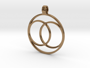 [The 100] (Small) Coalition Symbol Pendant in Natural Brass