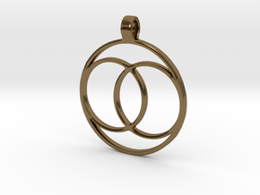 [The 100] (Small) Coalition Symbol Pendant in Polished Bronze