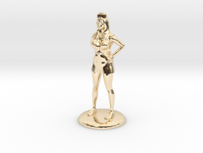 Nurse with Needle - 28 mm version in 14K Yellow Gold