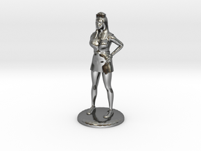Nurse with Needle - 28 mm version in Fine Detail Polished Silver