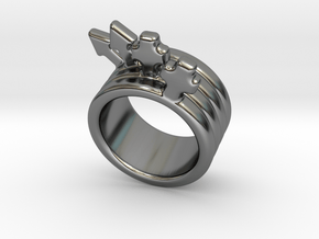 Love Forever Ring 29 - Italian Size 29 in Fine Detail Polished Silver
