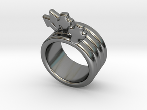 Love Forever Ring 30 - Italian Size 30 in Fine Detail Polished Silver