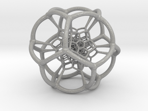 0501 Stereographic Polychora - 120 cell (11cm) in Aluminum