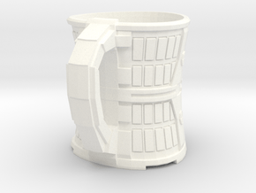 Coffee Mug in White Processed Versatile Plastic