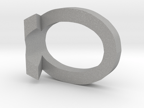 10 3D Monogram Pendant in Aluminum