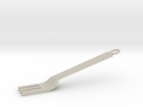 Fork Pendant in Natural Sandstone