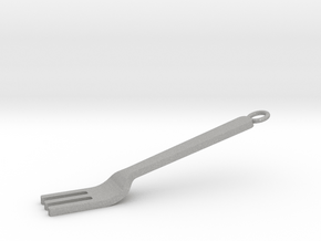 Fork Pendant in Aluminum
