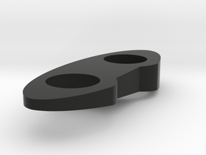 Top Piece - Left - Solid 7.5 Deg in Black Natural Versatile Plastic