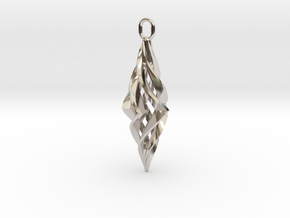 Vision Pendant in Rhodium Plated Brass