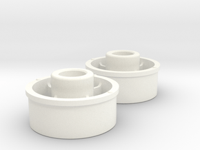 Kyosho Mini-Z Front Wheel +3 Offset in White Processed Versatile Plastic