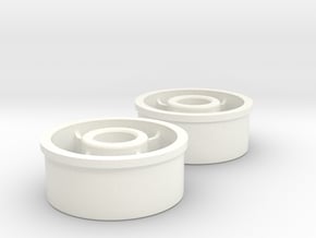 Kyosho Mini-Z Rear wheel with +0 Offset in White Processed Versatile Plastic