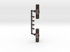 Punctuation - Broken Bar (Pipe) in Polished Bronzed Silver Steel