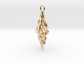 Vision Pendant (small) in 14k Gold Plated Brass