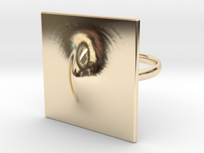 Squeeze Me Ring in 14k Gold Plated Brass
