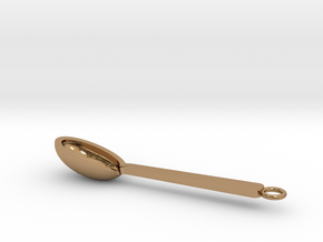 Spoon Pendant in Polished Brass