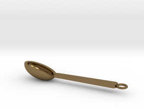 Spoon Pendant in Polished Bronze