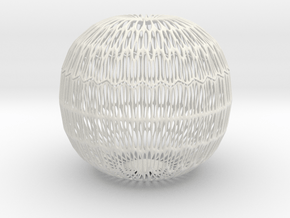 Apple skeleton bowl in White Natural Versatile Plastic