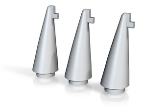 Proton Nose Cone- Set of 3 in Tan Fine Detail Plastic