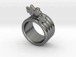 Love Forever Ring 31 - Italian Size 31 in Fine Detail Polished Silver
