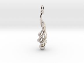 Purity No. 3 Pendant in Rhodium Plated Brass