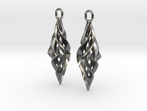 Vision Earrings in Polished Silver