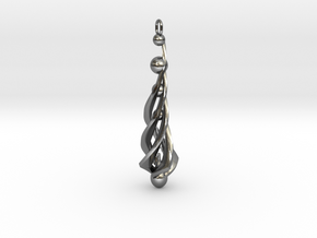 Rain Catcher Pendant in Polished Silver